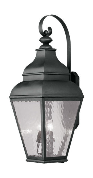 Black  Large Outdoor Wall Sconce With 4 Lights by Livex Lighting