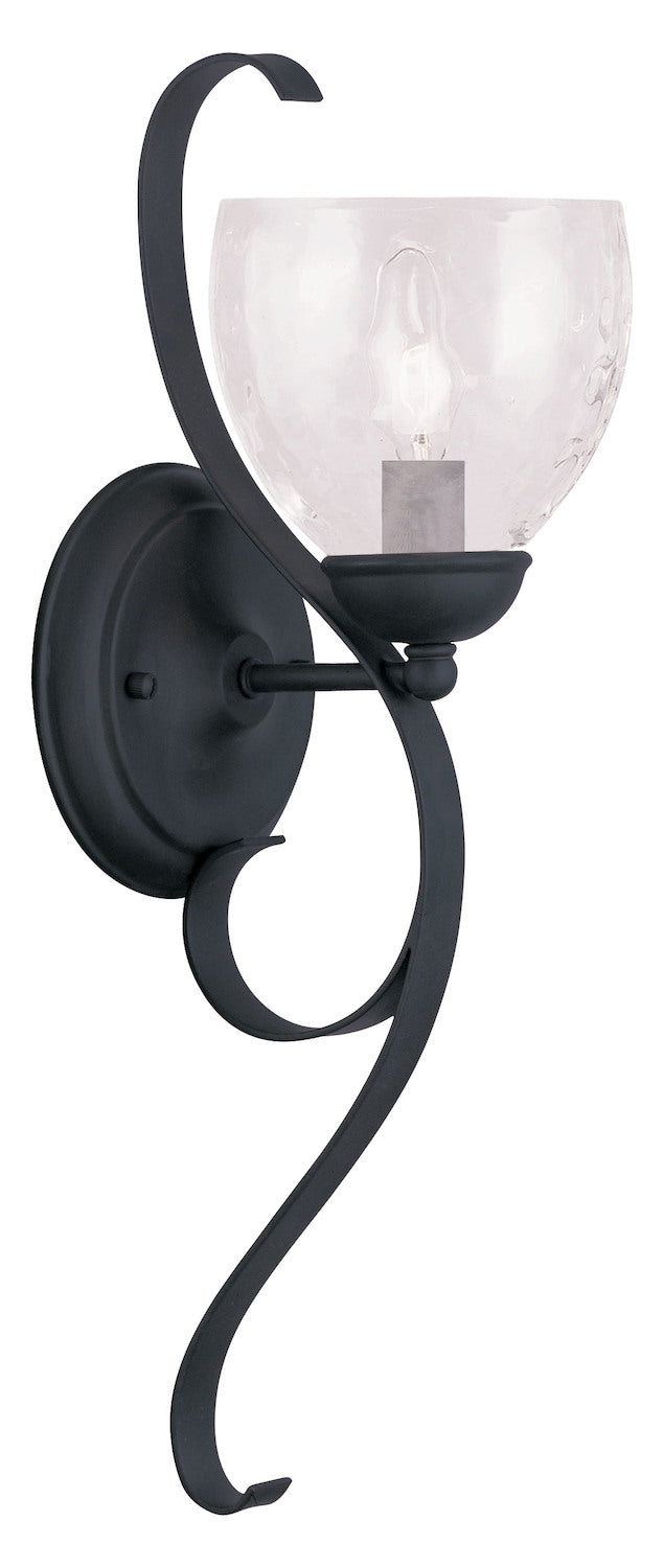 Black  Wall Sconce With 1 Light by Livex Lighting