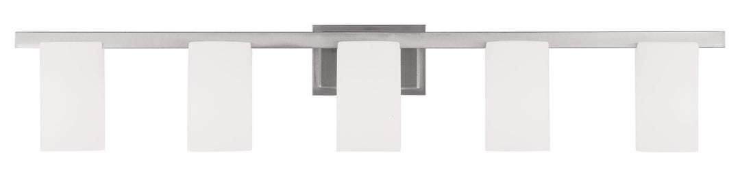 Brushed Nickel  5 Light Bathroom Vanity Light by Livex Lighting