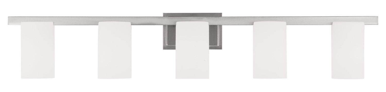 Brushed Nickel  5 Light Bathroom Vanity Light by Livex Lighting