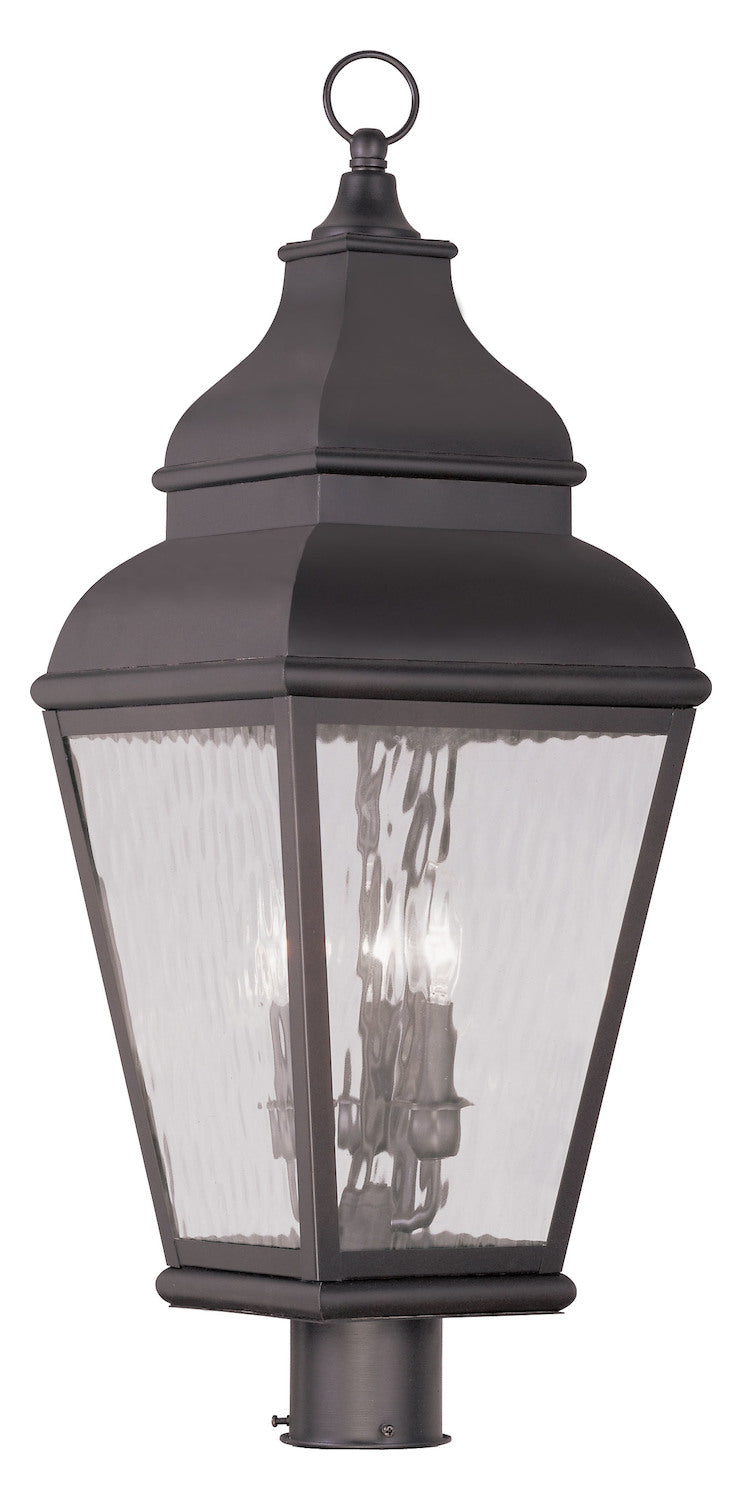 3 Light Bronze Outdoor Post Lantern by Livex Lighting