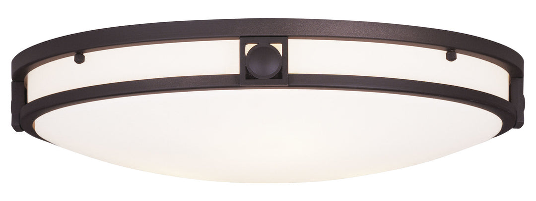 Bronze 3 Light Flushmount Ceiling Light From Matrix Series by Livex Lighting