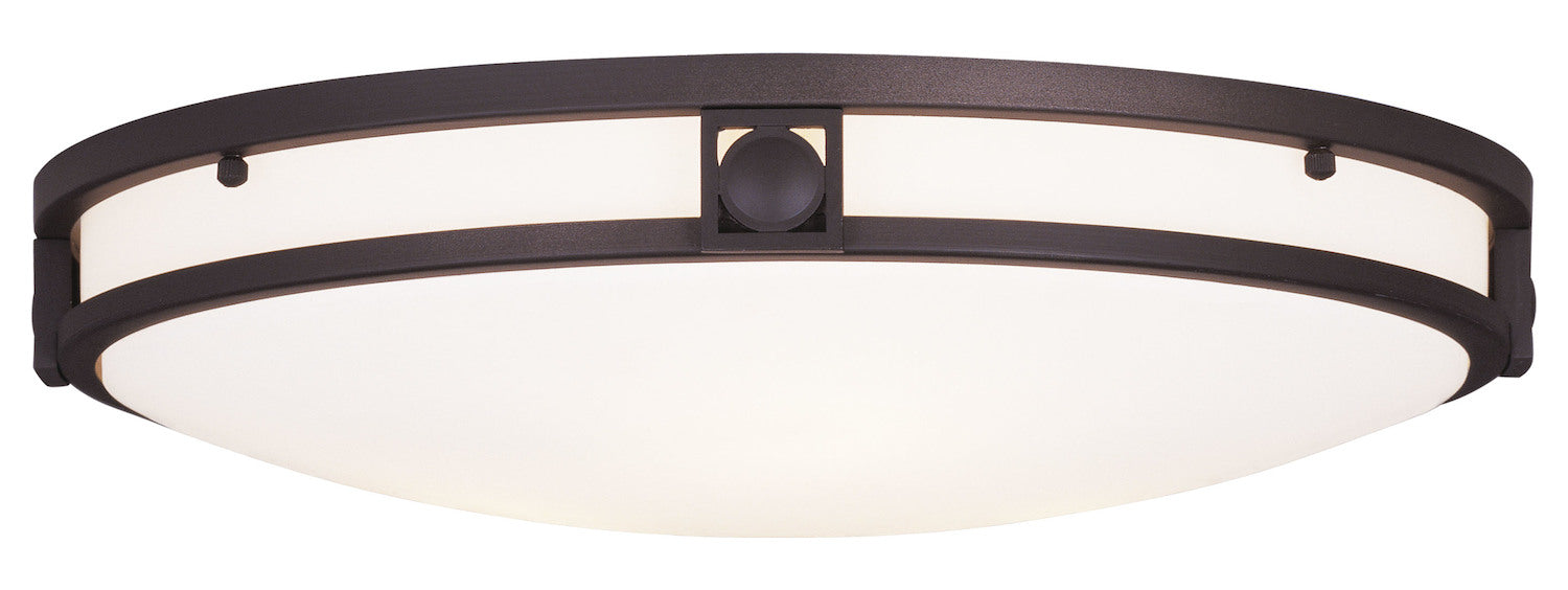 Bronze 3 Light Flushmount Ceiling Light From Matrix Series by Livex Lighting