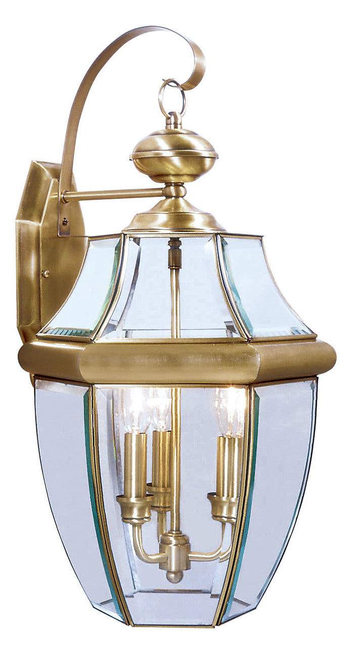 Antique Brass Wall Lantern by Livex Lighting