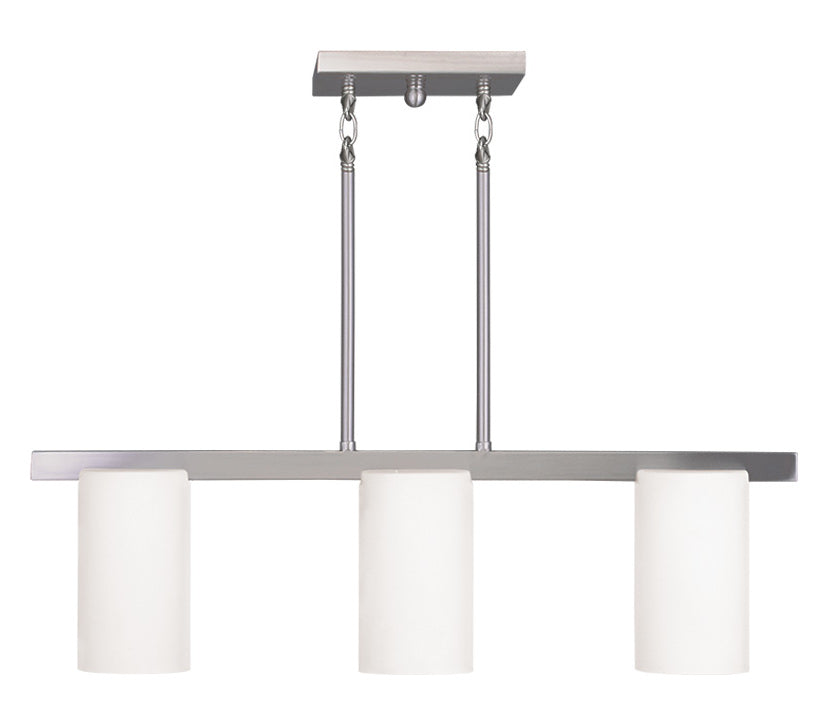 Brushed Nickel  3 Light 1 Tier Chandelier by Livex Lighting