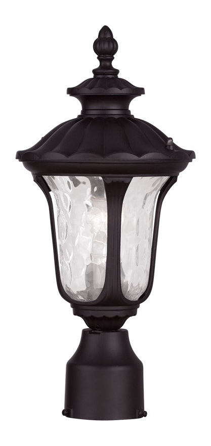 One Light Bronze Post Light by Livex Lighting