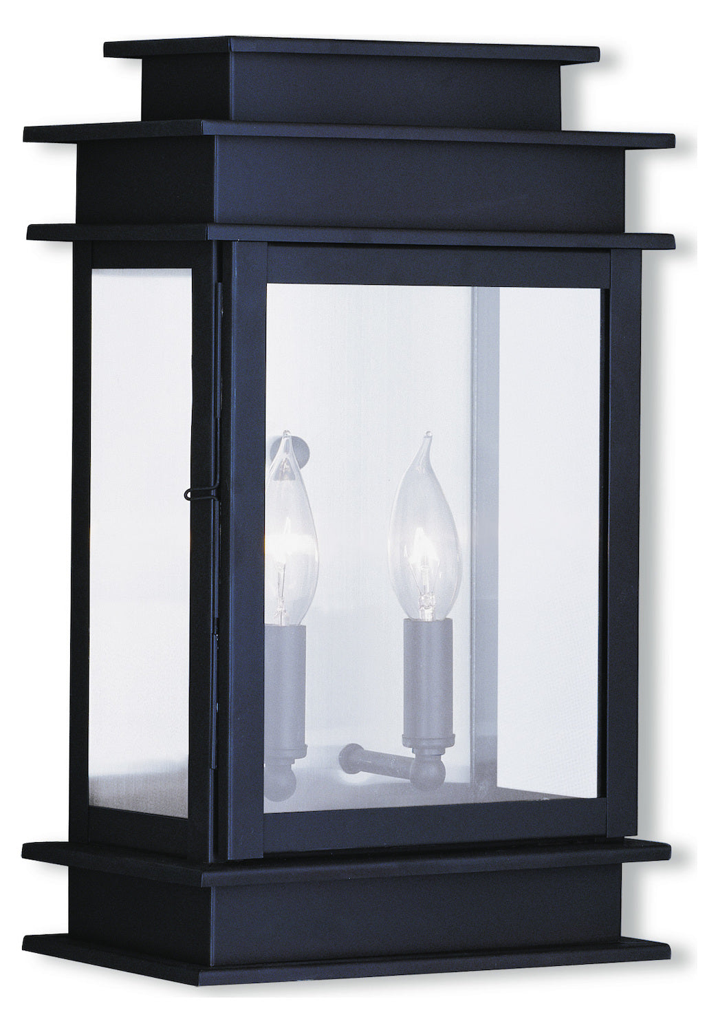 Bronze 2 Light 120 Watt 9.5in Wide Outdoor Wall Sconce With Clear Glass by Livex Lighting