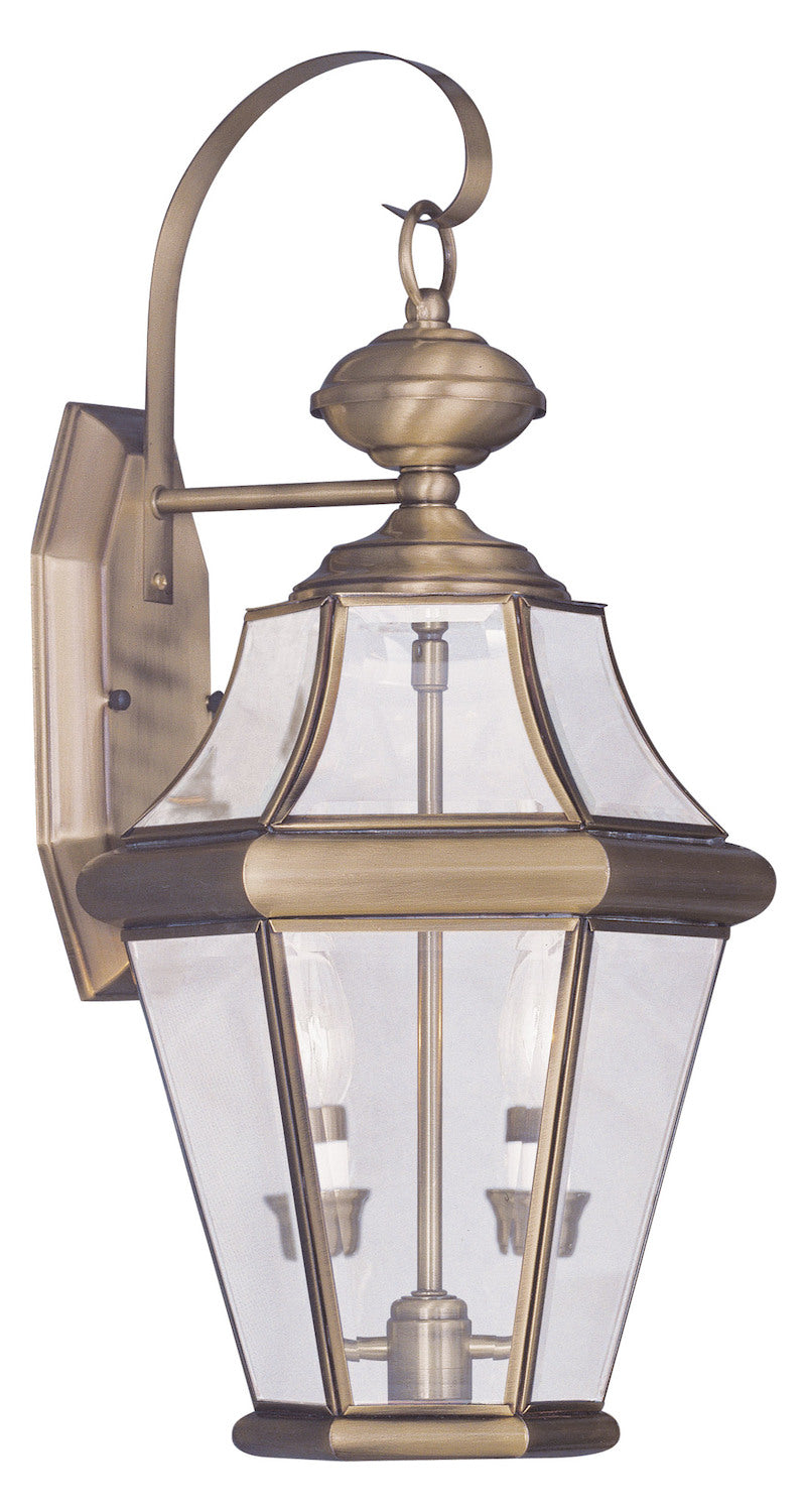 Antique Brass Wall Lantern by Livex Lighting