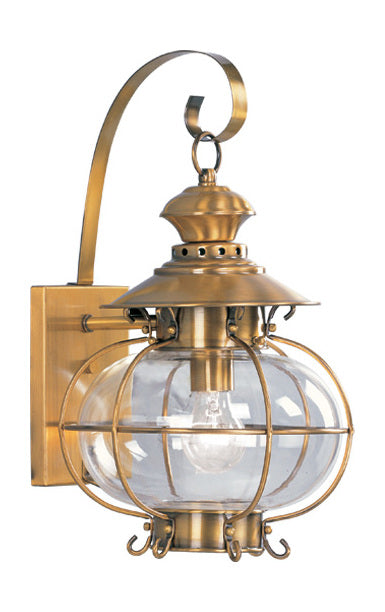 Flemish Brass Wall Lantern by Livex Lighting