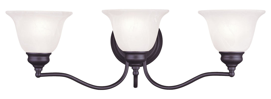 3 Light Bronze Bath Light by Livex Lighting