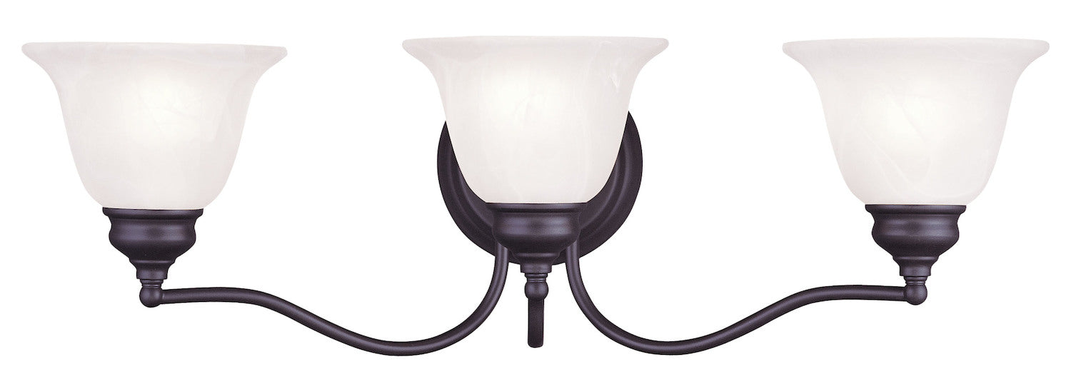 3 Light Bronze Bath Light by Livex Lighting