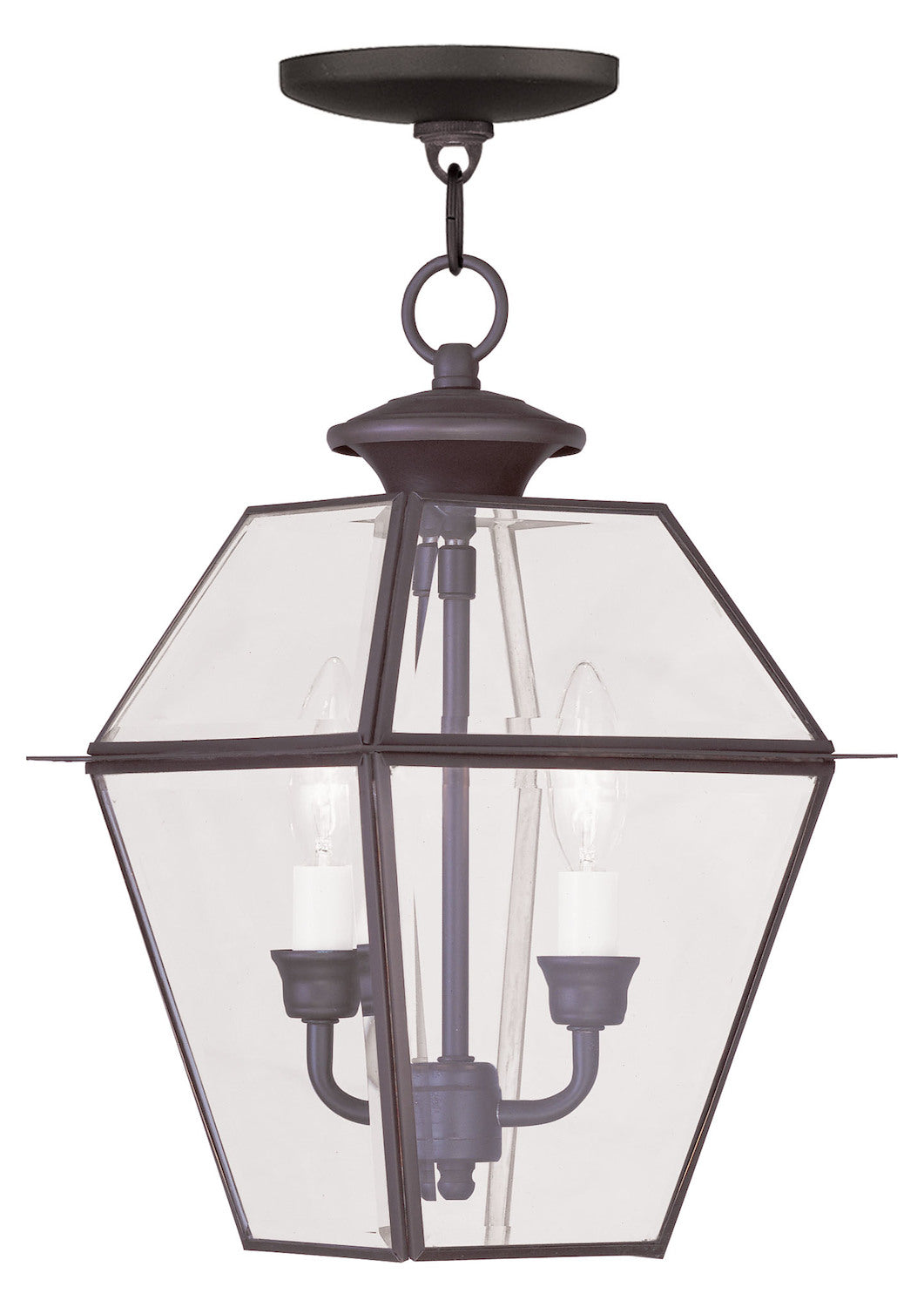Bronze Hanging Lantern by Livex Lighting