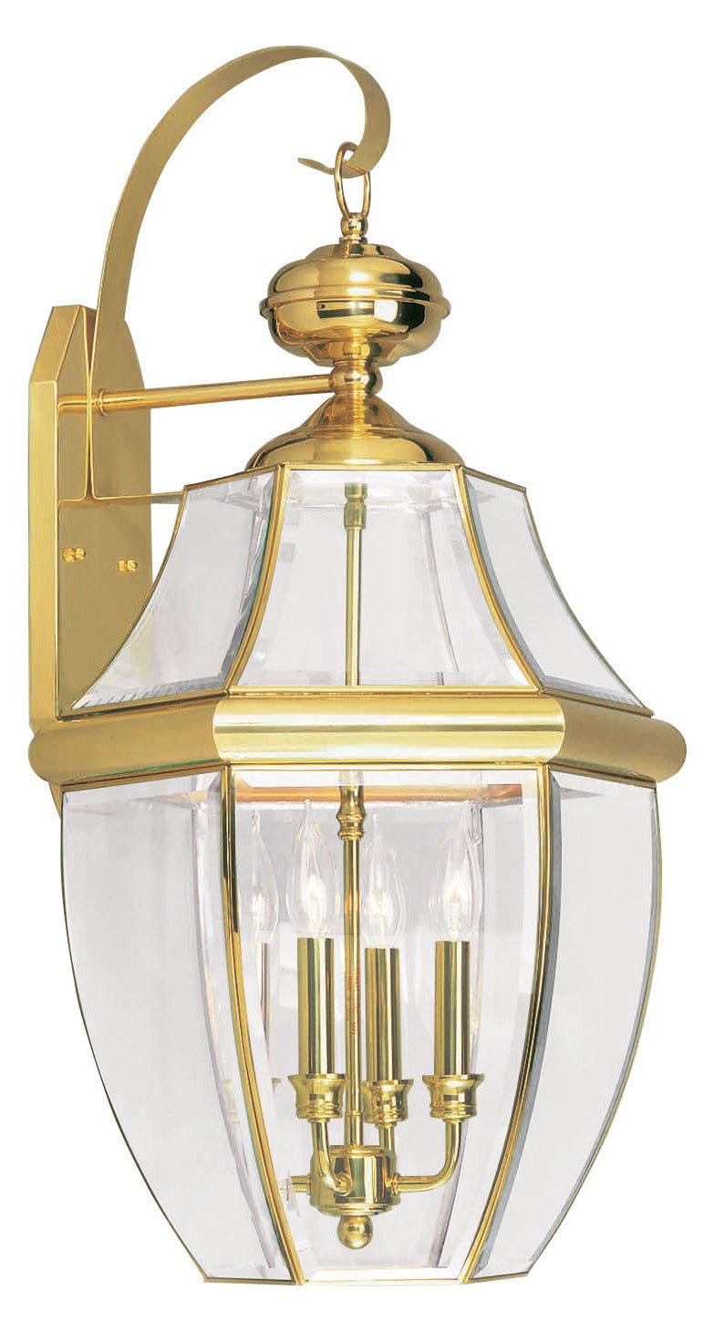Polished Brass Wall Lantern by Livex Lighting