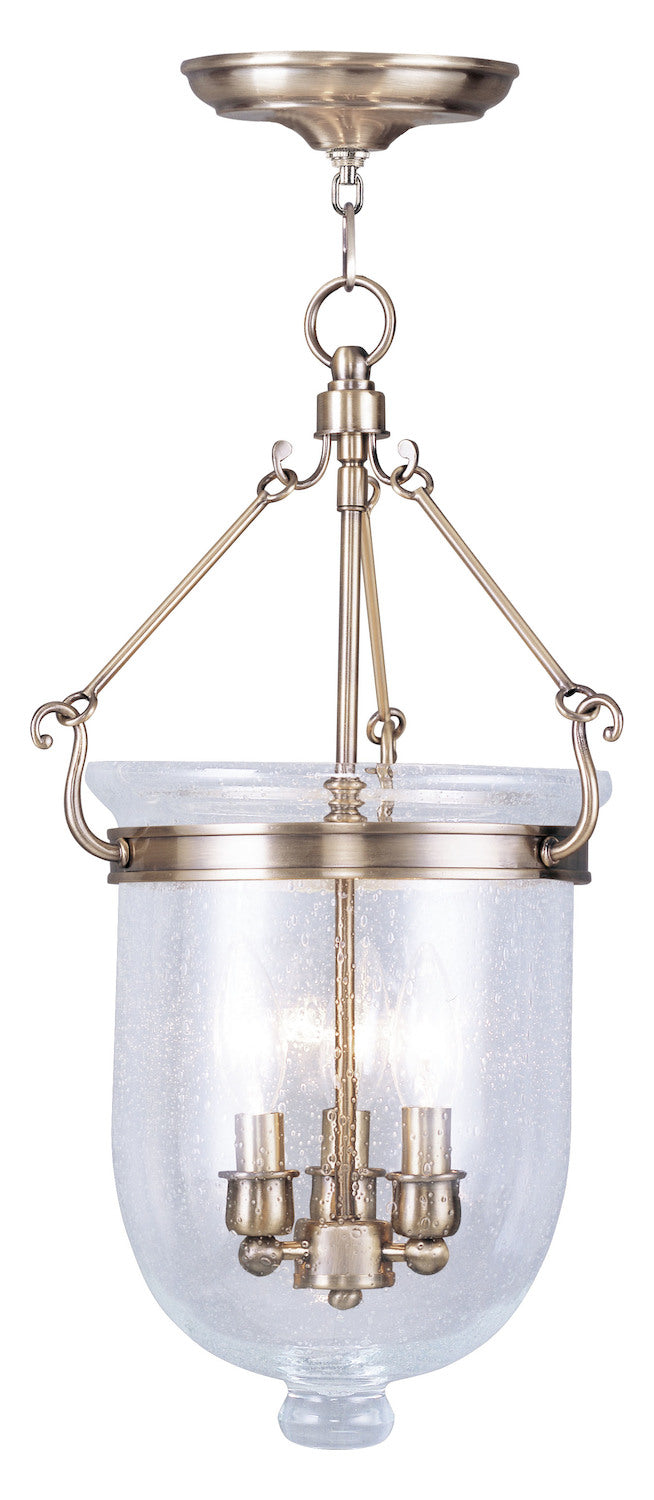 Antique Brass  3 Light Mini Pendant by Livex Lighting