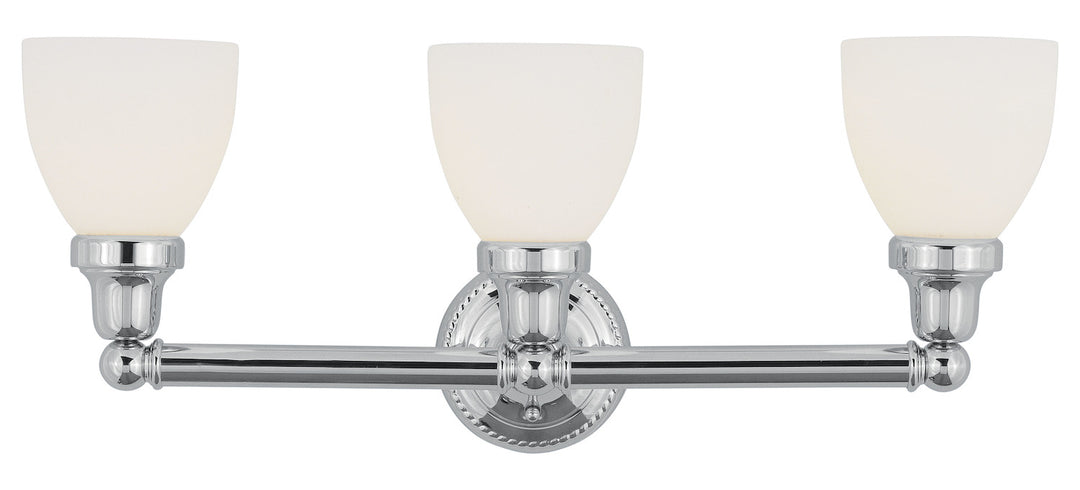 3 Light Polished Chrome Bath Light by Livex Lighting