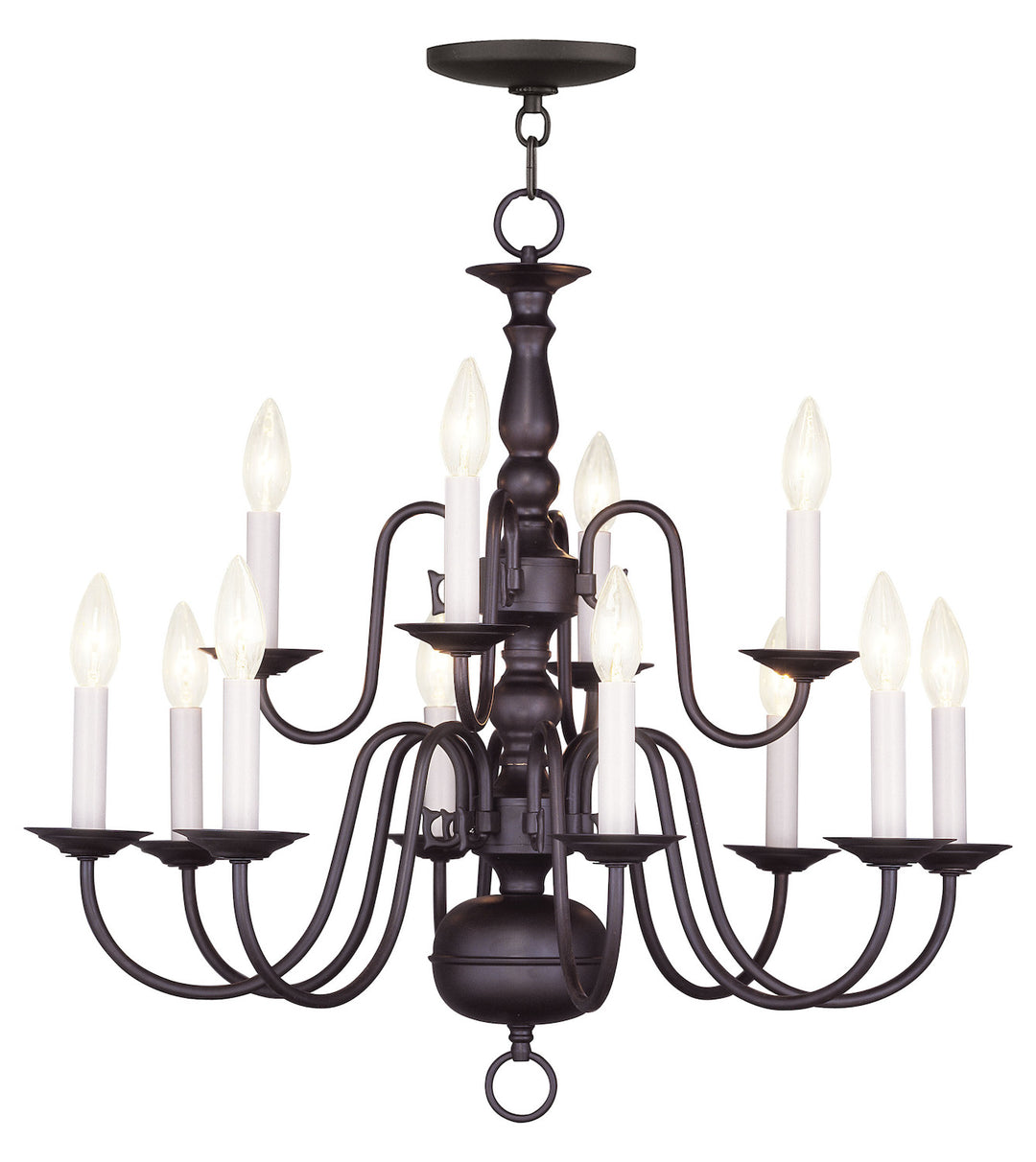 Bronze Up Chandelier by Livex Lighting