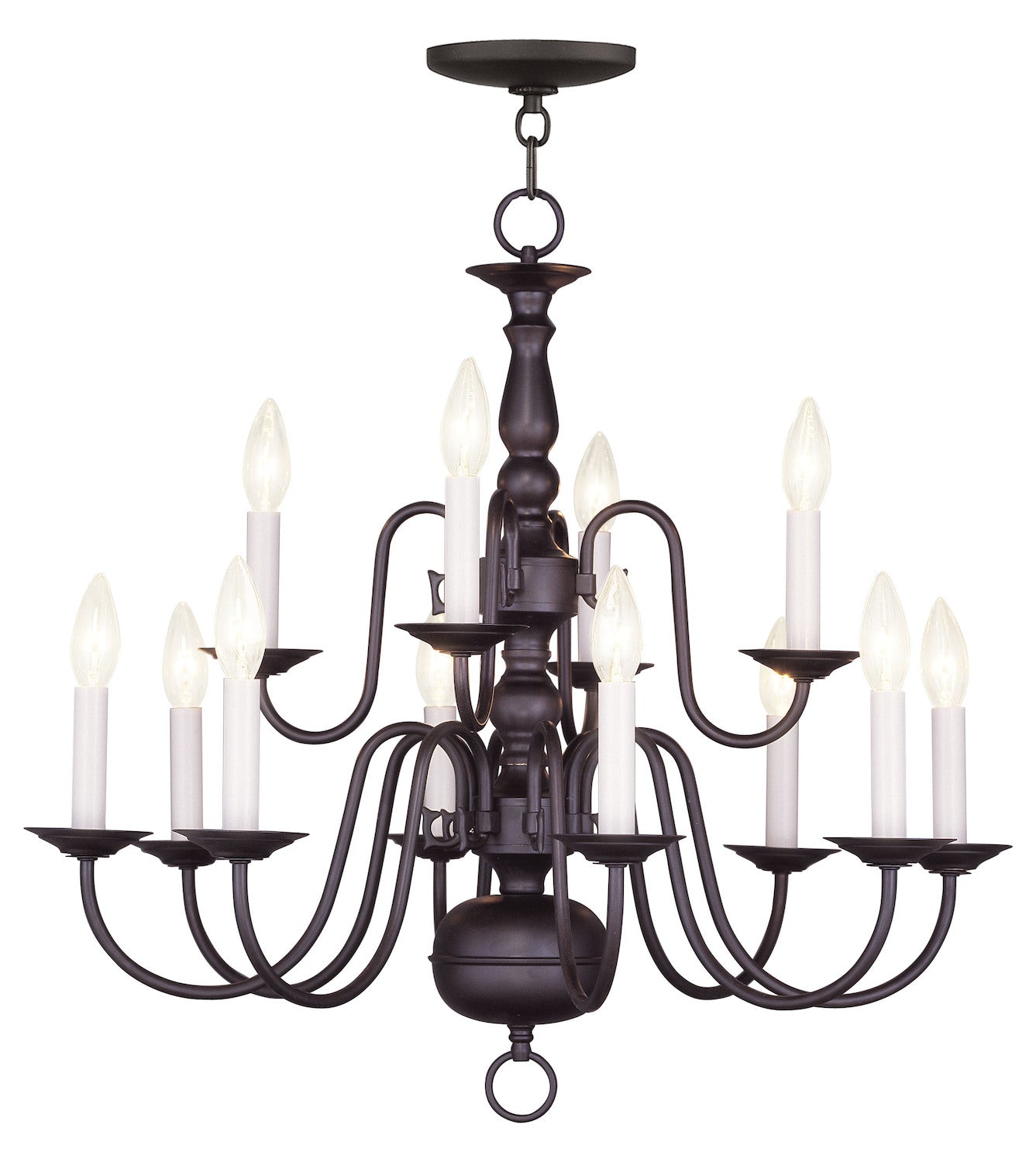 Bronze Up Chandelier by Livex Lighting