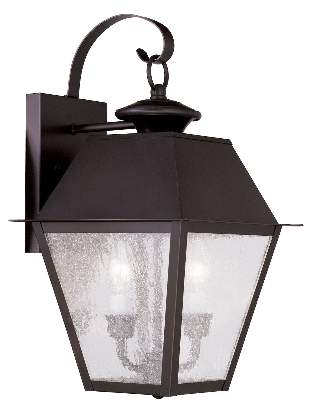 2 Light Bronze Outdoor Wall Lantern by Livex Lighting