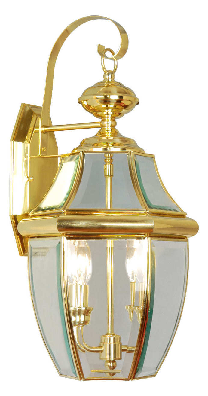 Polished Brass Wall Lantern by Livex Lighting