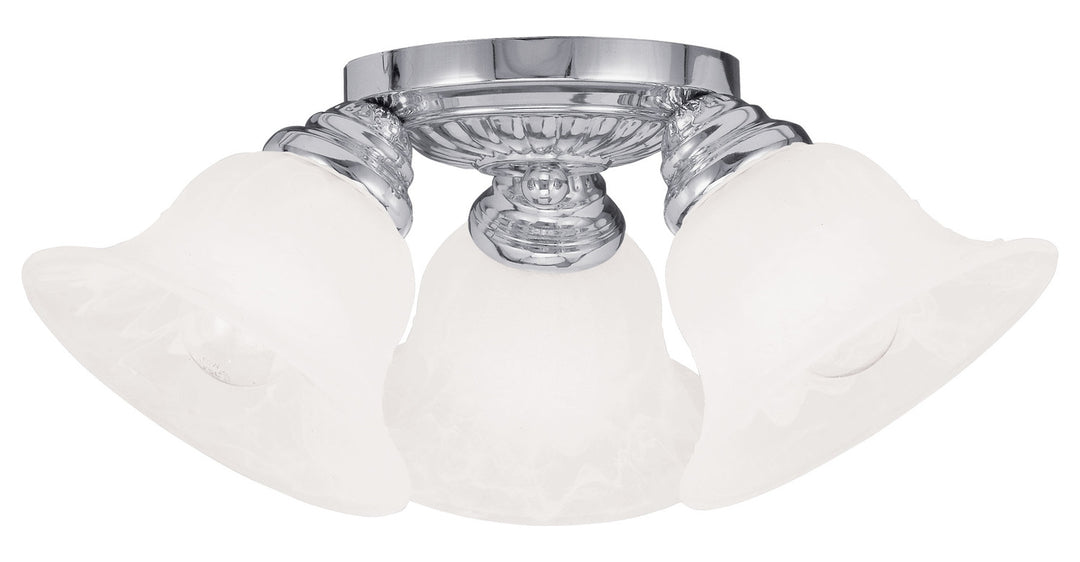 3 Light Polished Chrome Ceiling Mount by Livex Lighting