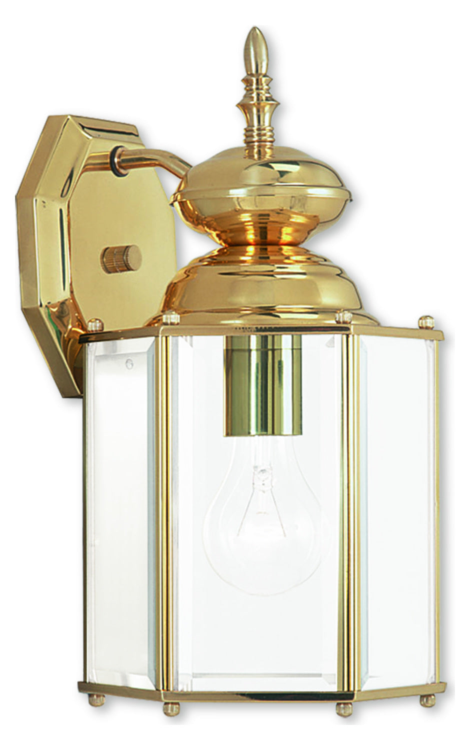 Polished Brass Wall Lantern by Livex Lighting
