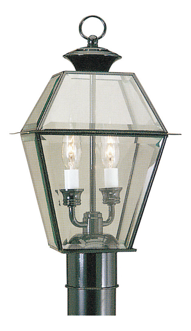 2 Light Black Outdoor Post Lantern by Livex Lighting