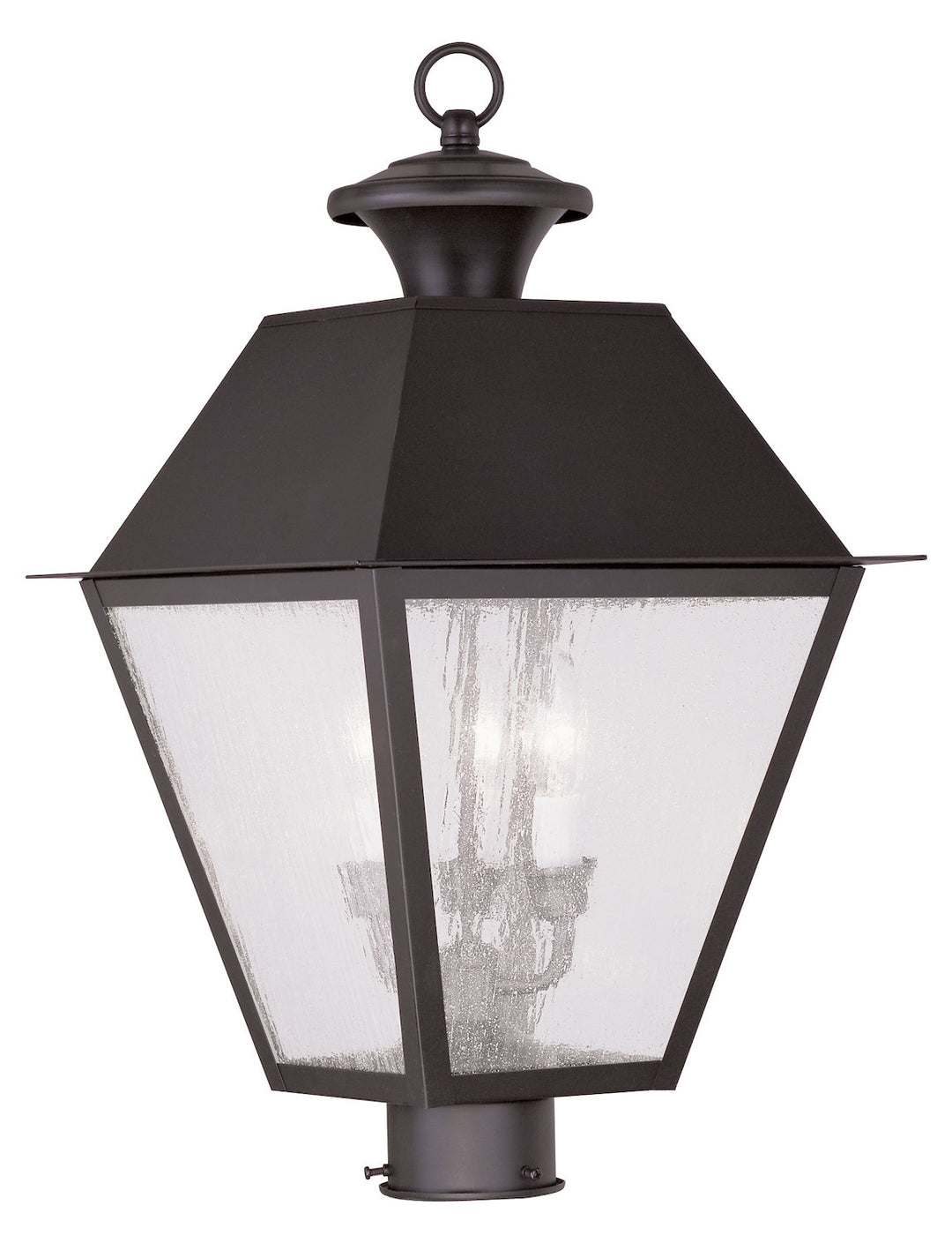 3 Light Bronze Outdoor Post Lantern by Livex Lighting