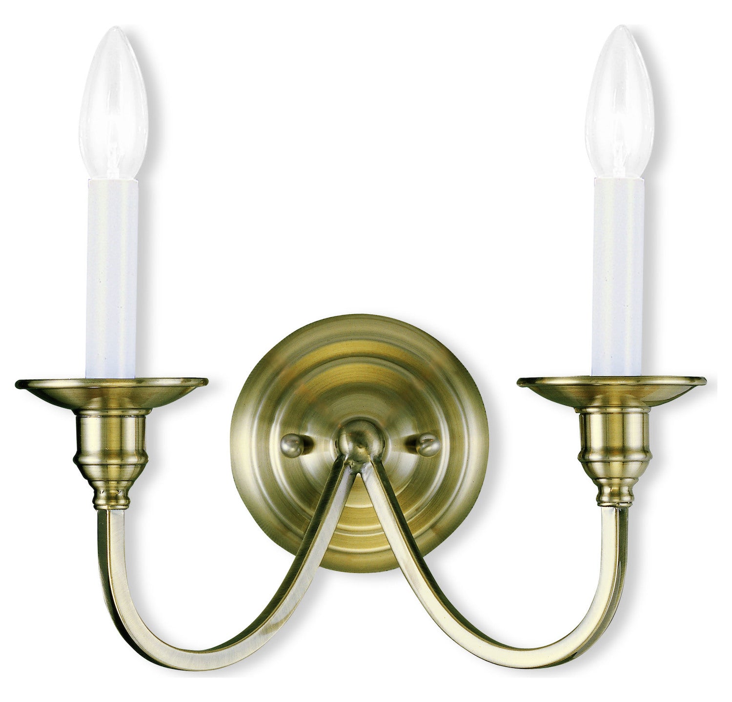 Antique Brass  2 Light Wall Sconce by Livex Lighting