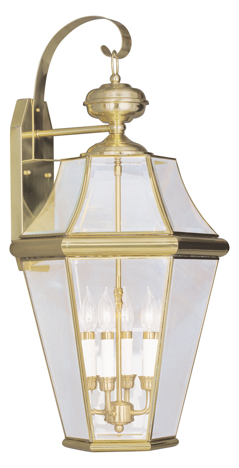Polished Brass Wall Lantern by Livex Lighting