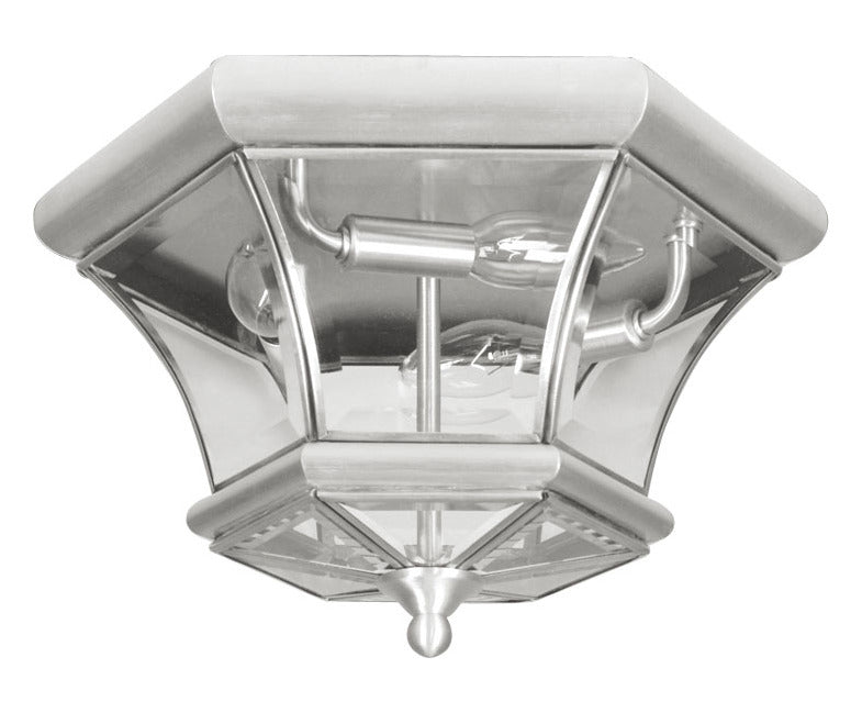 Brushed Nickel Outdoor Flush Mount by Livex Lighting