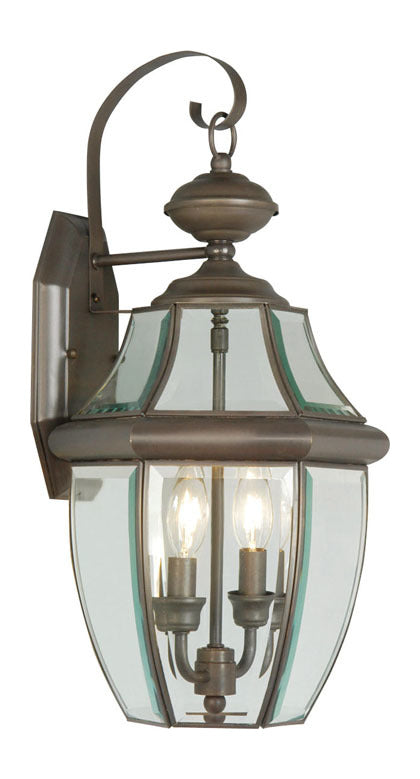 2 Light Bronze Outdoor Wall Lantern by Livex Lighting