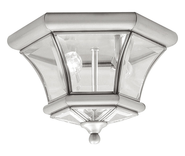 Brushed Nickel Outdoor Flush Mount by Livex Lighting