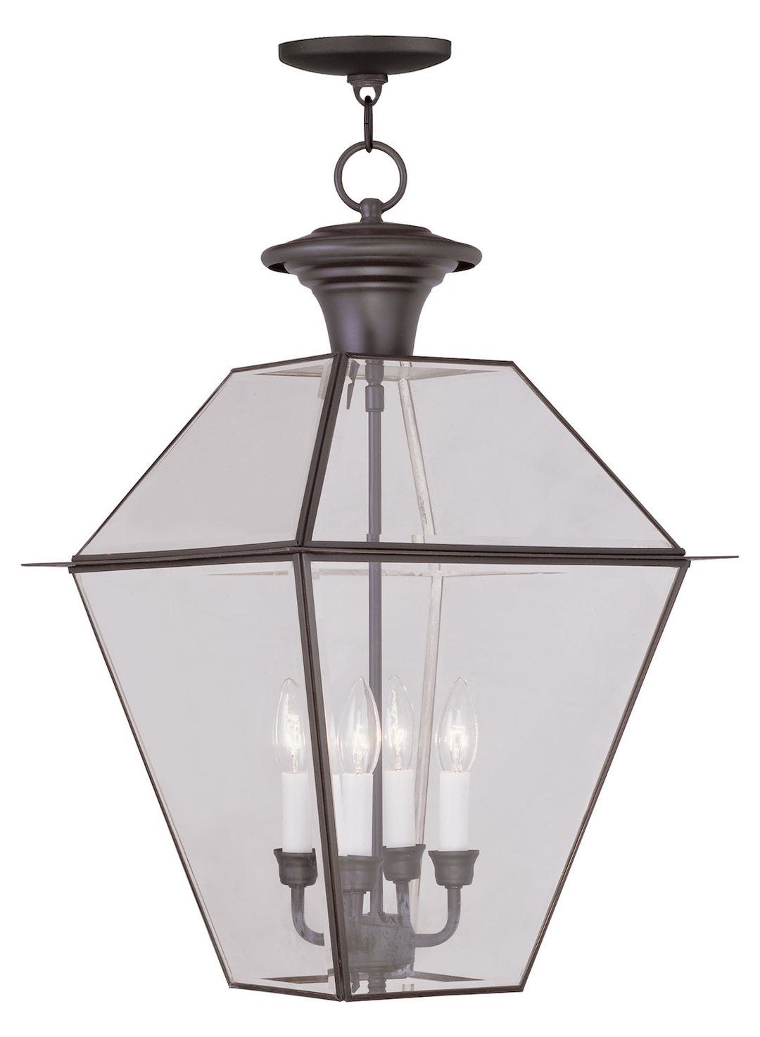 Bronze Hanging Lantern by Livex Lighting