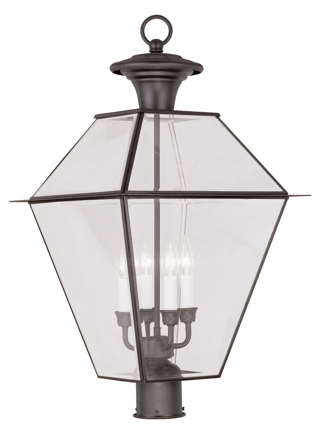 4 Light Bronze Outdoor Post Lantern by Livex Lighting