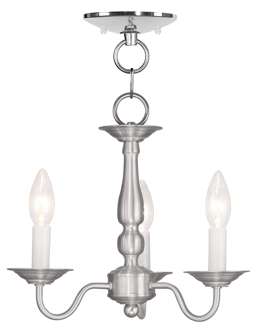 3 Light BN Chain Hang/Ceiling Mount by Livex Lighting
