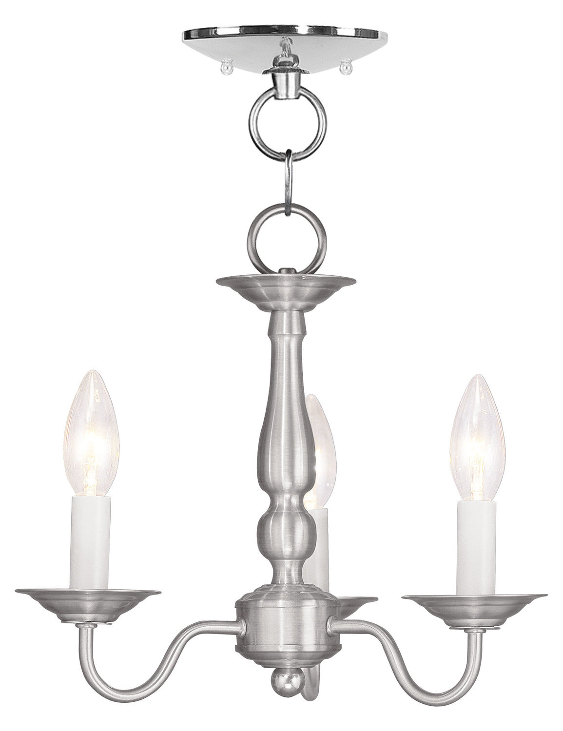 3 Light BN Chain Hang/Ceiling Mount by Livex Lighting