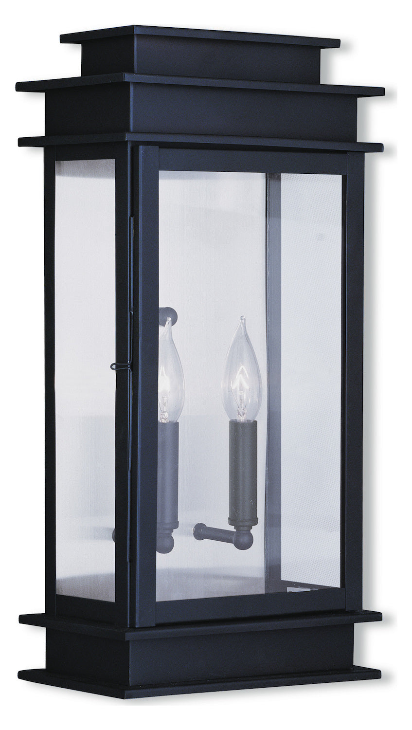 Bronze 2 Light Outdoor Wall Sconce With Clear Glass by Livex Lighting
