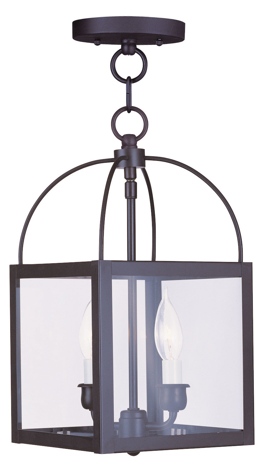 Bronze Foyer Hall Semi-Flush Mount by Livex Lighting