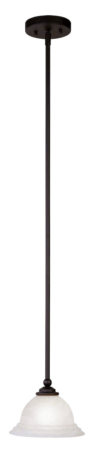 Black Down Mini Pendant by Livex Lighting