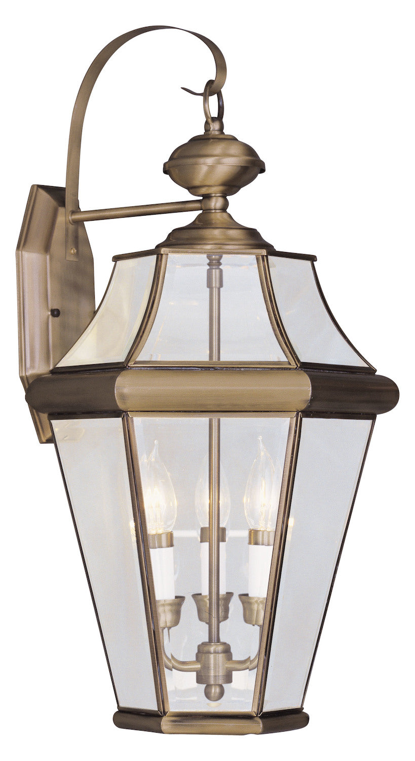Antique Brass Wall Lantern by Livex Lighting