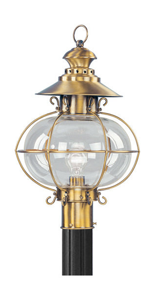 Flemish Brass Post Light by Livex Lighting