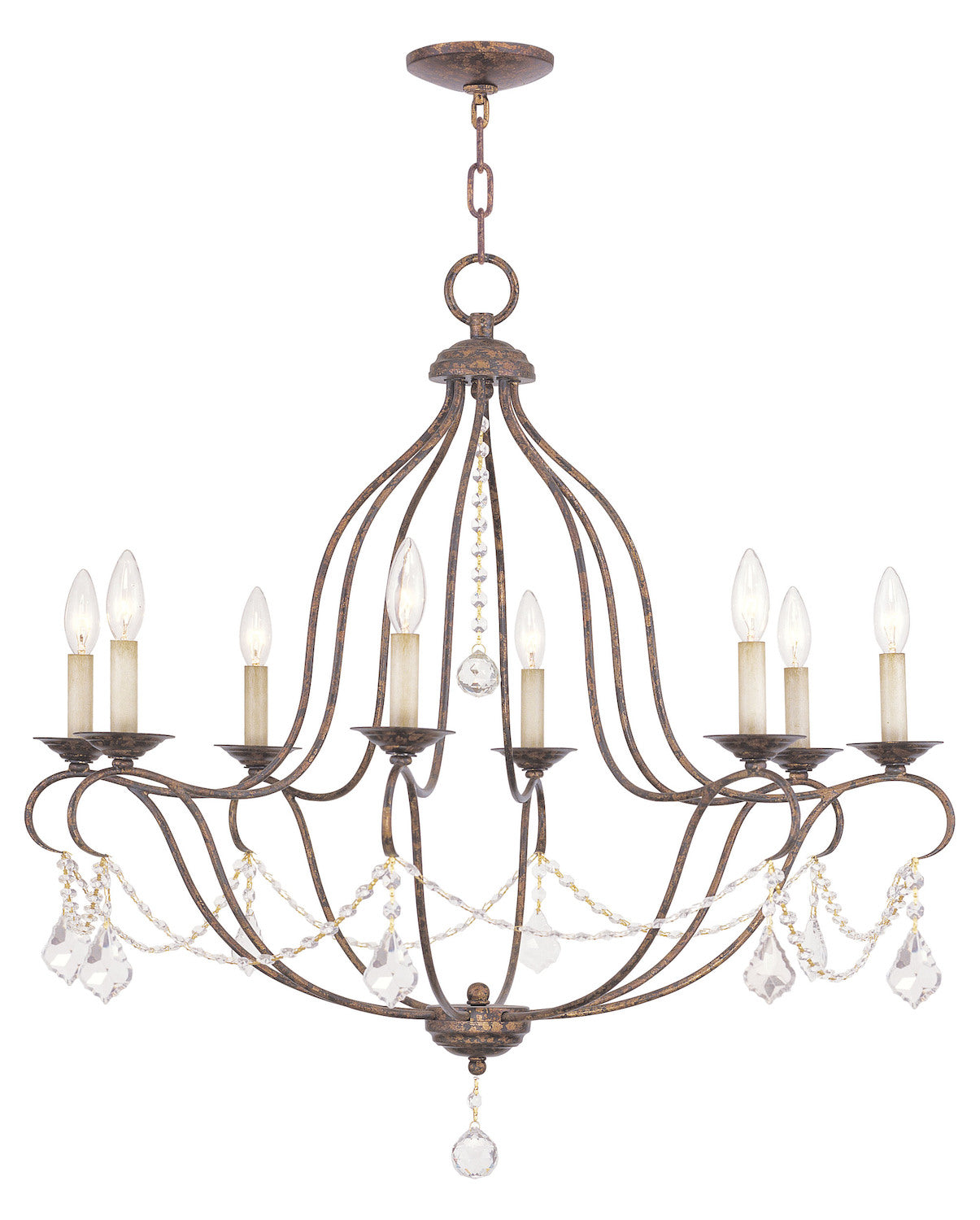 Venetian Golden Bronze Up Chandelier by Livex Lighting