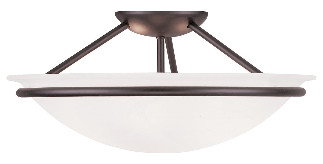 Bronze Bowl Semi-Flush Mount by Livex Lighting