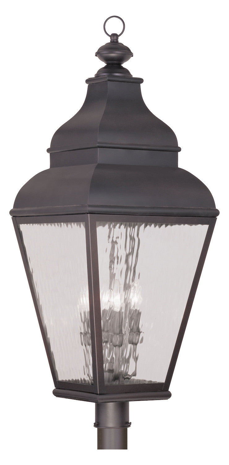 4 Light Charcoal Outdoor Post Lantern by Livex Lighting