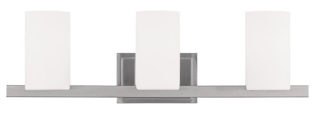 Brushed Nickel  3 Light Bathroom Vanity Light by Livex Lighting