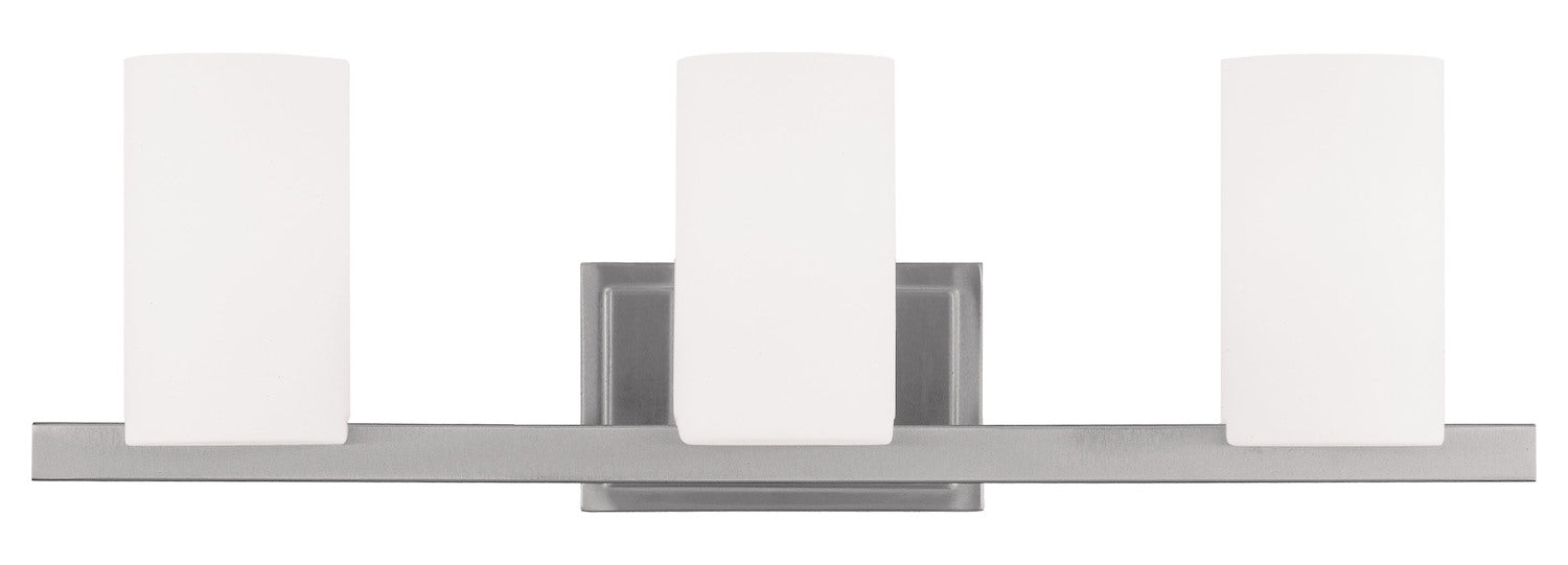 Brushed Nickel  3 Light Bathroom Vanity Light by Livex Lighting