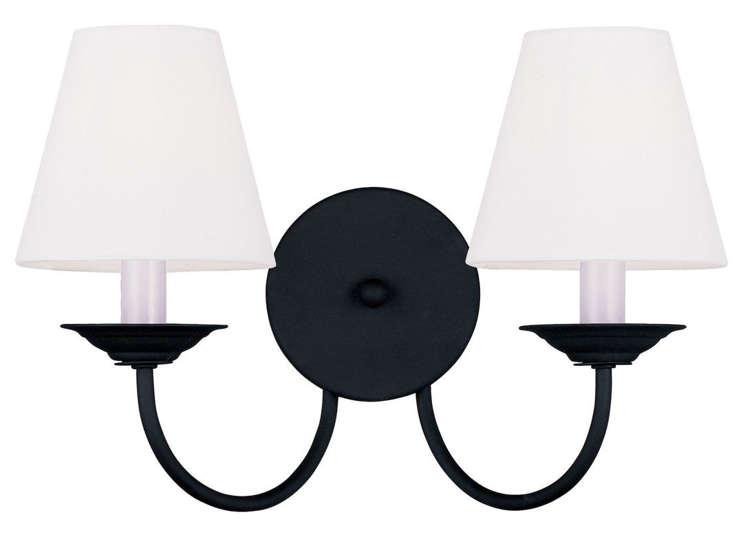 Black  Wall Sconce With 2 Lights by Livex Lighting