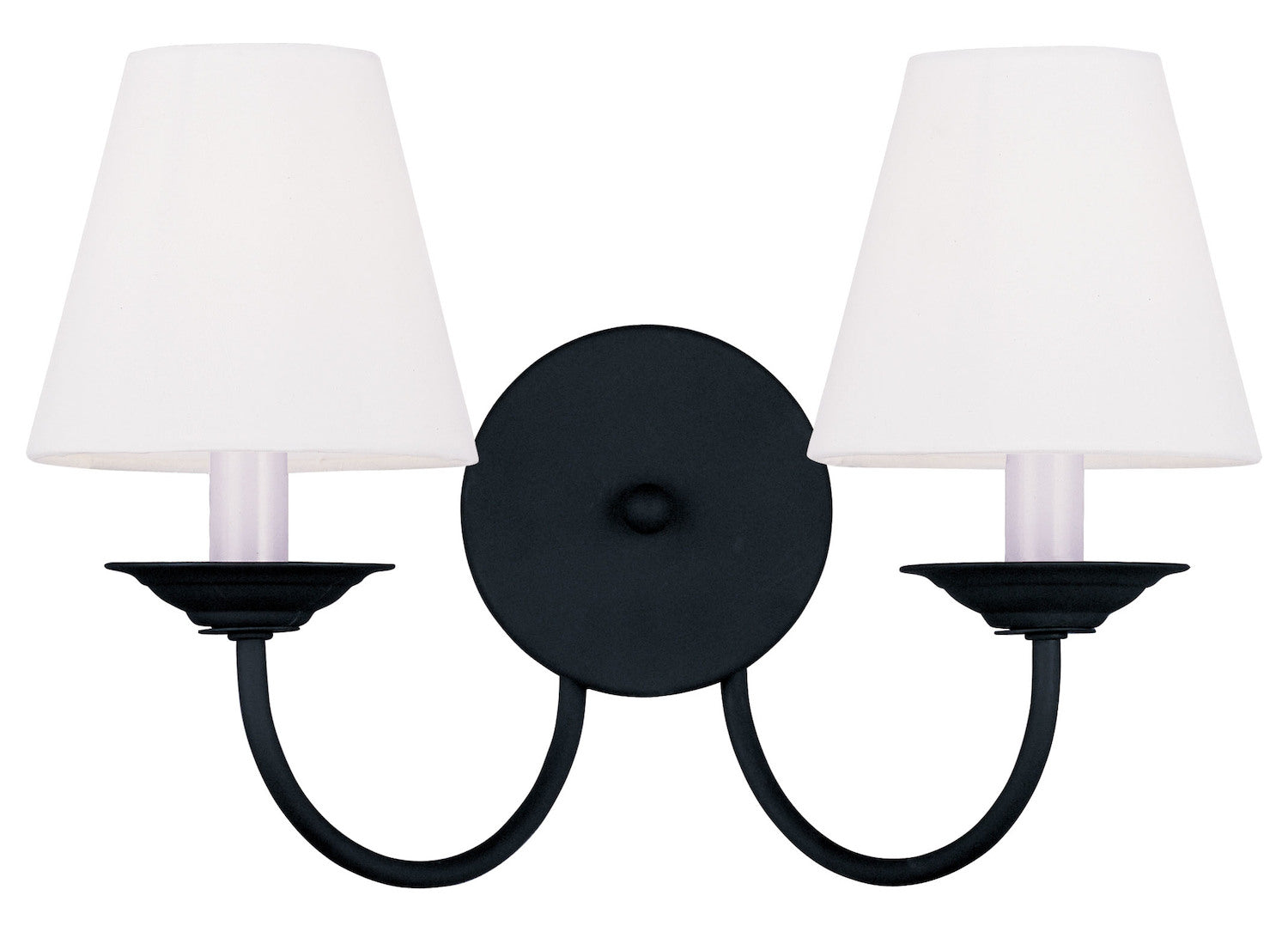 Black  Wall Sconce With 2 Lights by Livex Lighting