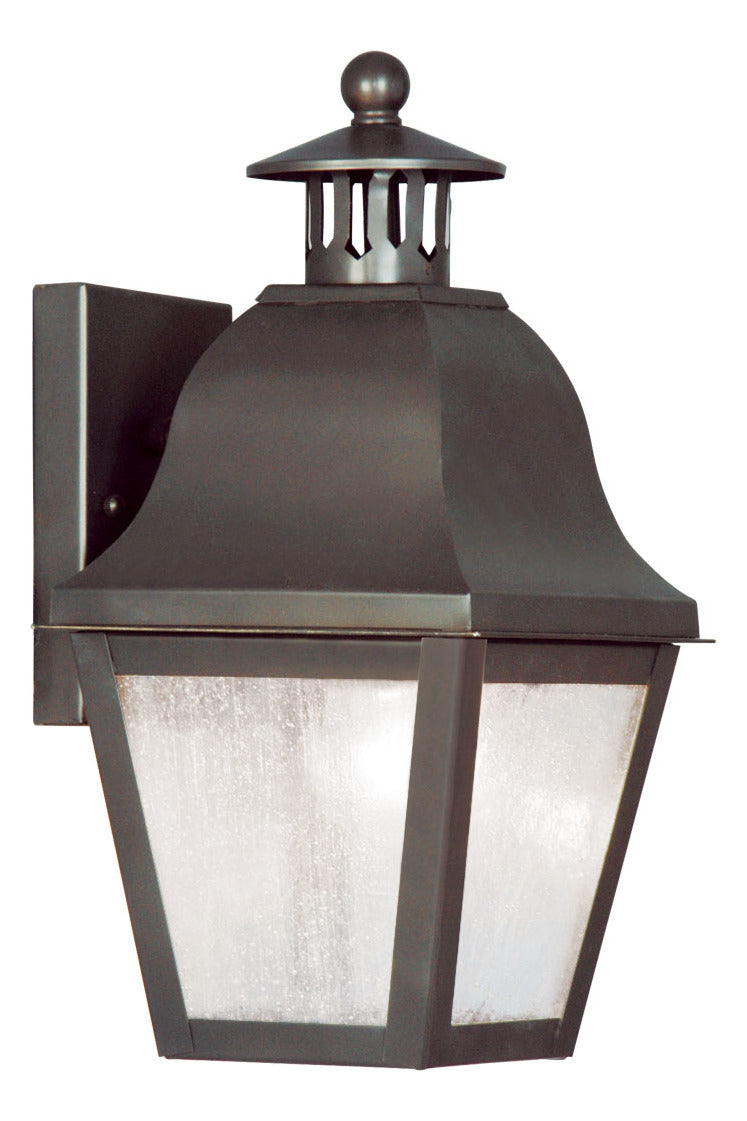 1 Light Bronze Outdoor Wall Lantern by Livex Lighting