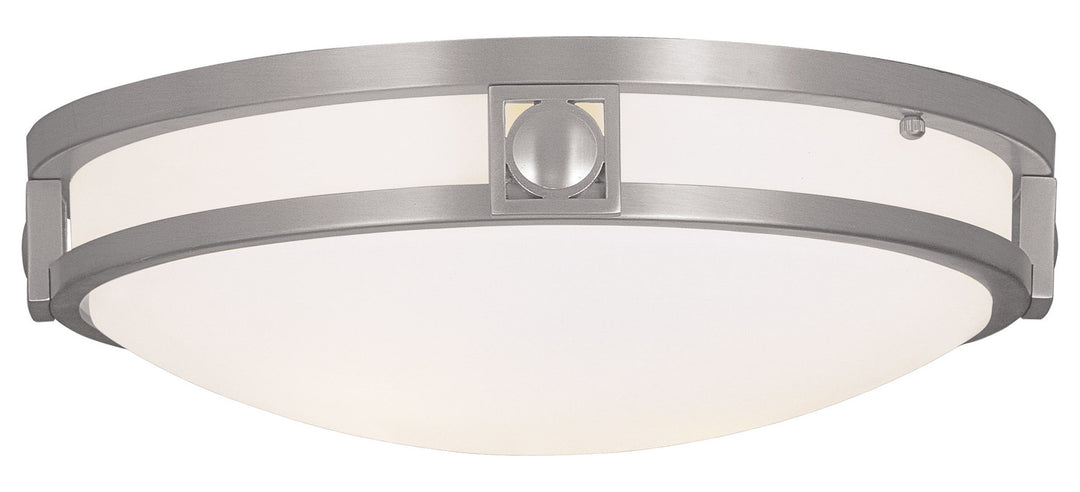 Brushed Nickel Bowl Flush Mount by Livex Lighting